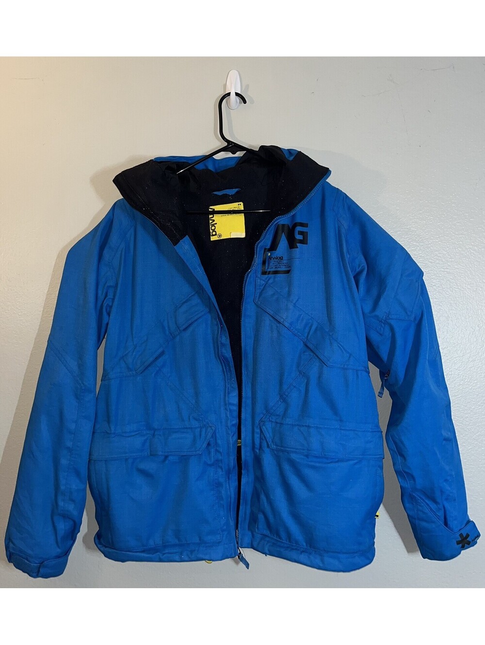 Analog Burton Snowboard Jacket Men's Blue Size Small Blue Logo